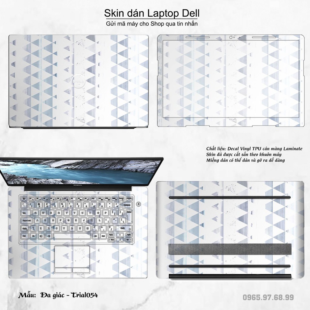 Skin dán Laptop Dell in hình Đa giác _nhiều mẫu 9 (inbox mã máy cho Shop)