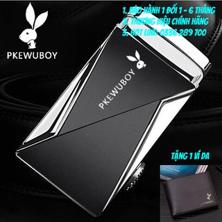 [COMBO 2 IN 1] THẮT LƯNG DA NAM CAO CẤP PLAYBOY +  VÍ DA NAM HIỆU PLAYBOY