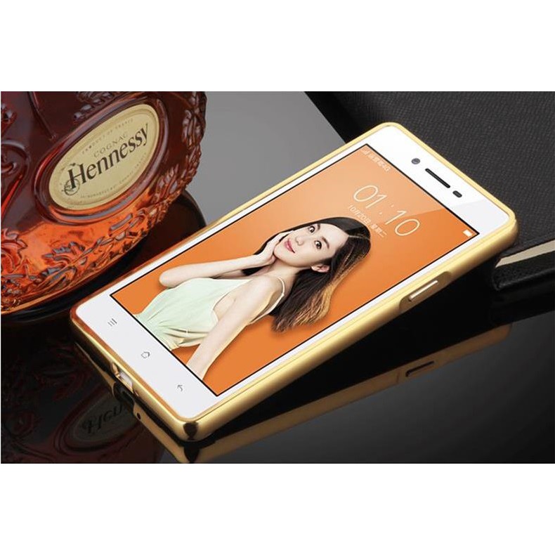 Ốp lưng tráng gương viền kim loại OPPO Neo 7 A33