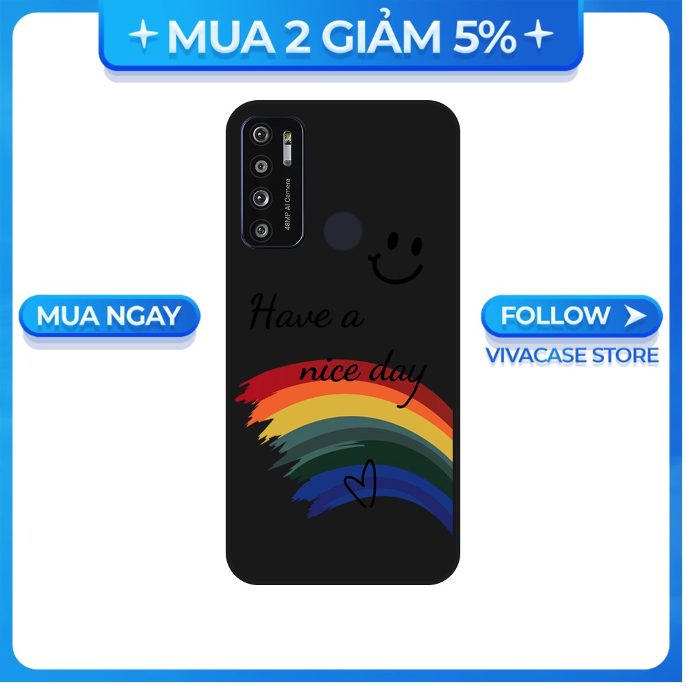 Ốp lưng Vsmart Joy 3/Joy 4/Active 3/Bee 3/Live/...dẻo đen hình Nice day