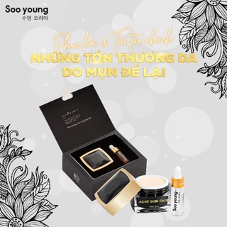 Combo kem face và serum mụn Soo Young