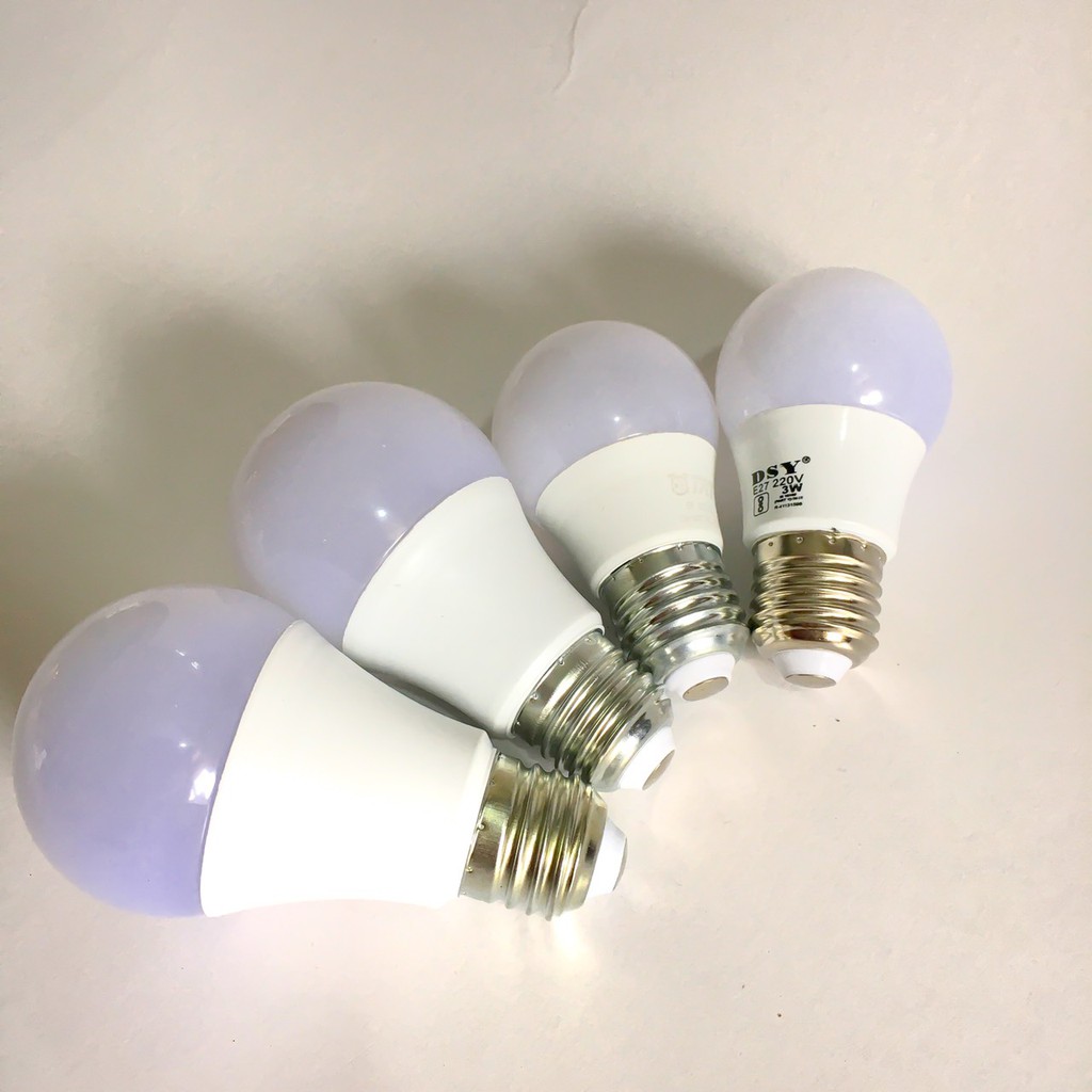 Bóng led búp tròn 3w, 5w, 7w, 9w, 12w kín nước trang trí ngoài trời ánh sáng trắng, vàng