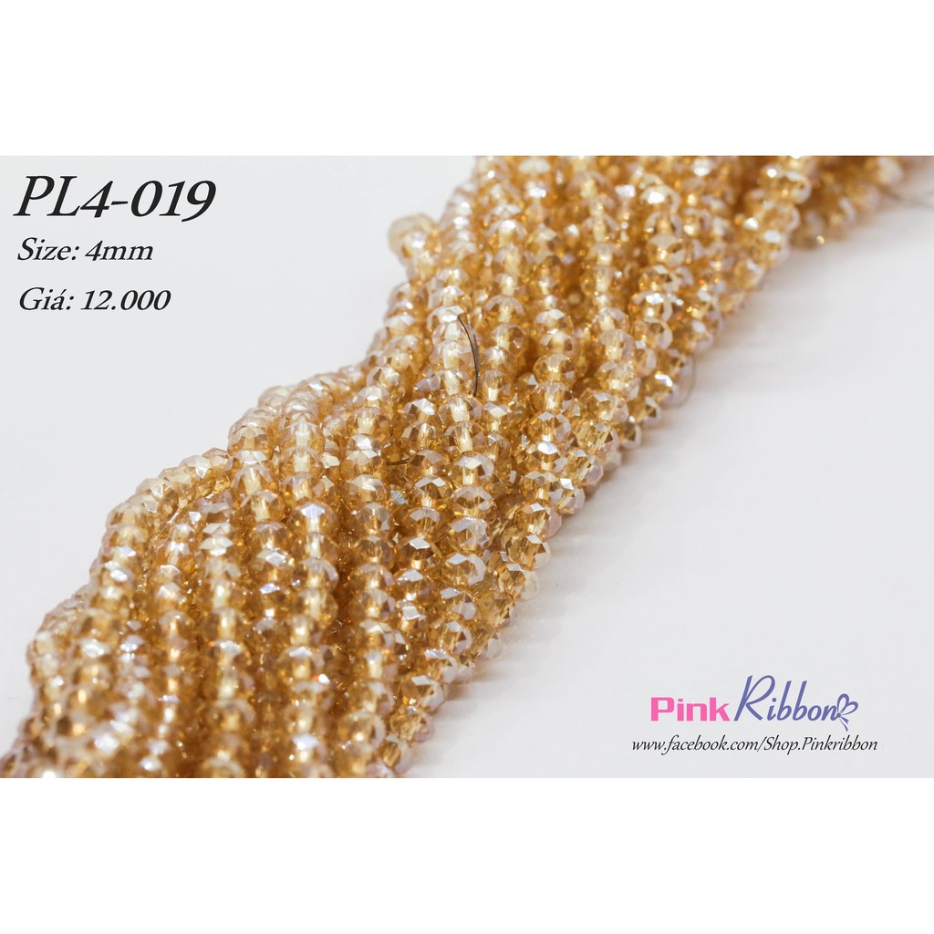 Pha lê 4mm - Link 1/3 - 12.000/dây