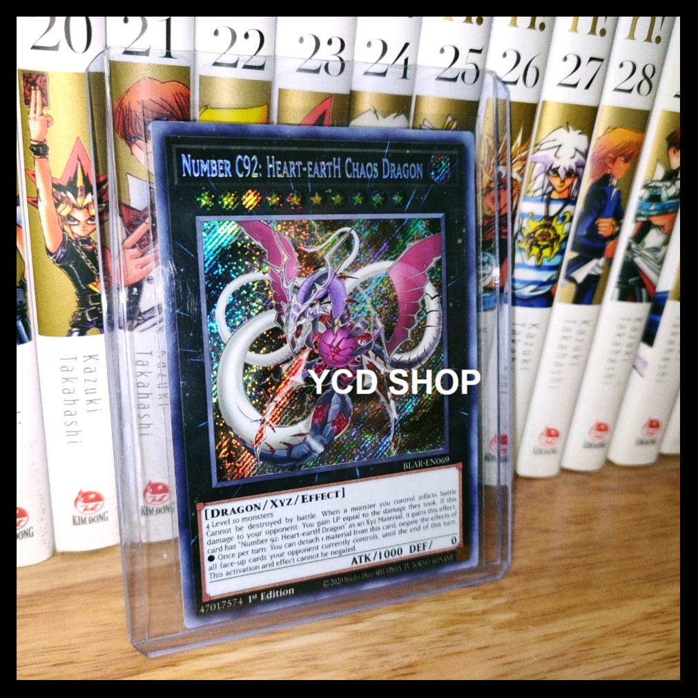 Thẻ bài yugioh chính hãng Number C92: Heart-eartH Chaos Dragon – Secret Rare