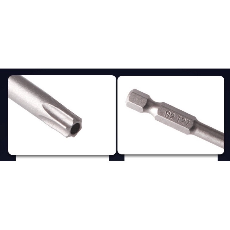 Bộ mũi hoa thị, hoa khế dành cho khoan pin dài 7.5cm và 15cm