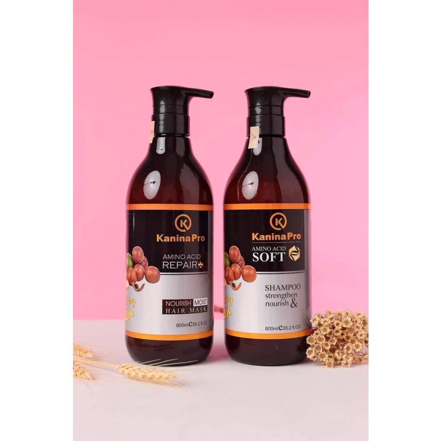 Dầu gội cặp KANINA PRO oganic siêu mềm mượt siêu phục hồi ngăn rụng tóc - myphamvananh