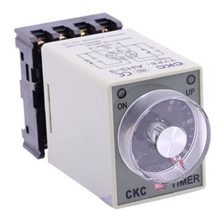 Relay Thời Gian CKC 6s 10s 30s 60s điện 220v kèm đế - ckc