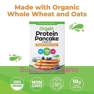 Bột làm bánh pancake và bánh waffle từ bột nguyên cám, yến mạch Orgain Protein 425g (