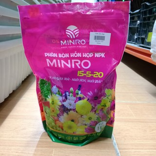Phân bón hỗn hợp npk minro 15-5-20 tím