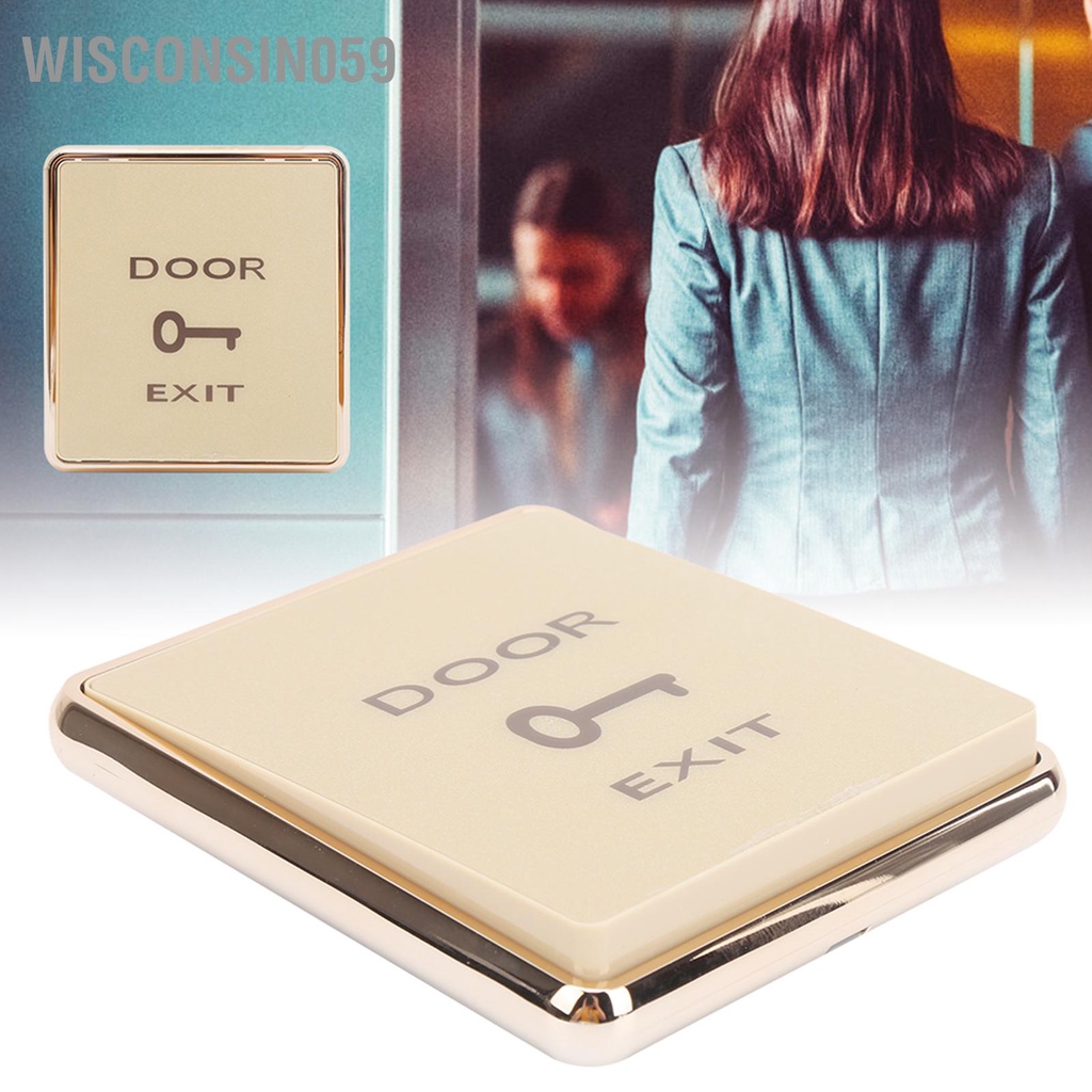 Wisconsin059 Nút mở cửa DC12V Bảng điều khiển công tắc cho hệ thống kiểm soát truy cập an ninh của ty gia đình
