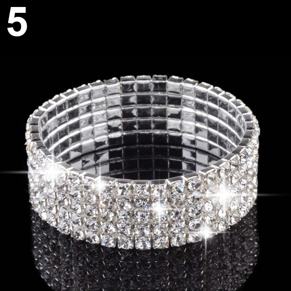 Vòng tay hợp kim đính đá thời trang cho nữ