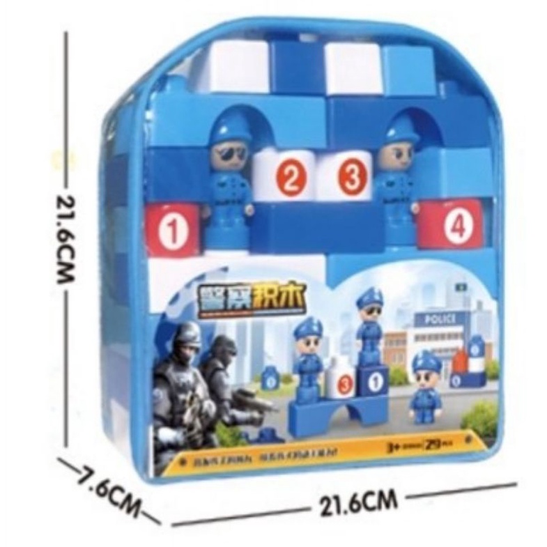 Ghép balo cảnh sát, cứu hoả nhiều mẫu 7999