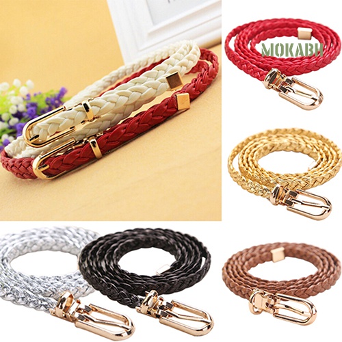 Thắt Lưng Da PU Sợi Mảnh Thời Trang Cho Nữ