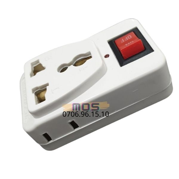 Ổ Cắm Điện Du Lịch 3 Chấu có công tắc Đa Năng ⚡⚡giao hàng 2H⚡⚡ Mos Shop