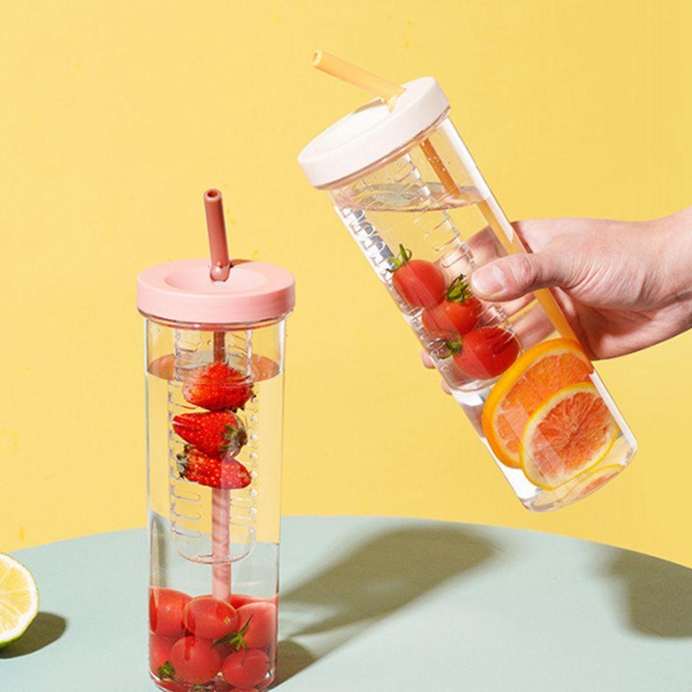 YIYU Bình Đựng Nước 700ML Có Ống Hút Và Nắp Đậy Tiện Dụng