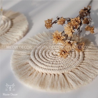 Lót ly macrame (C01) - Meow Decor