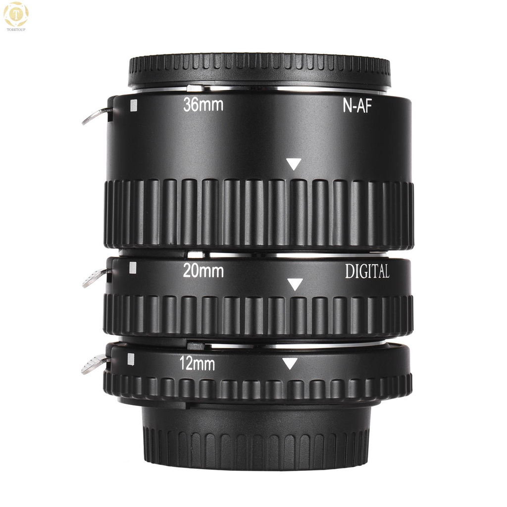 Ngàm mở rộng macro 3 chi tiết 12mm 20mm 36mm cho Nikon ngàm F AF D3300/D3400/D3500/D500/D5300/D5500