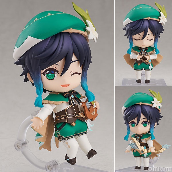 Mô Hình Chính Hãng Anime Genshin Impact, Nendoroid 1795 Venti, Good Smile Company, Nhật Bản