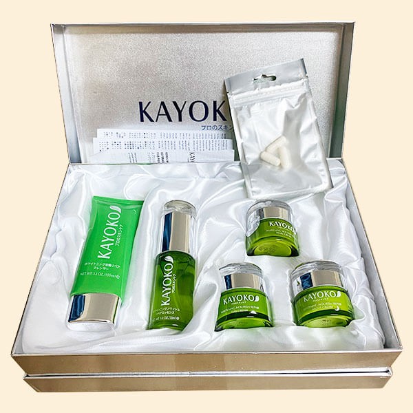 Bộ kayoko trắng da mờ nám xanh 5 in 1 Nhật Bản CHÍNH HÃNG