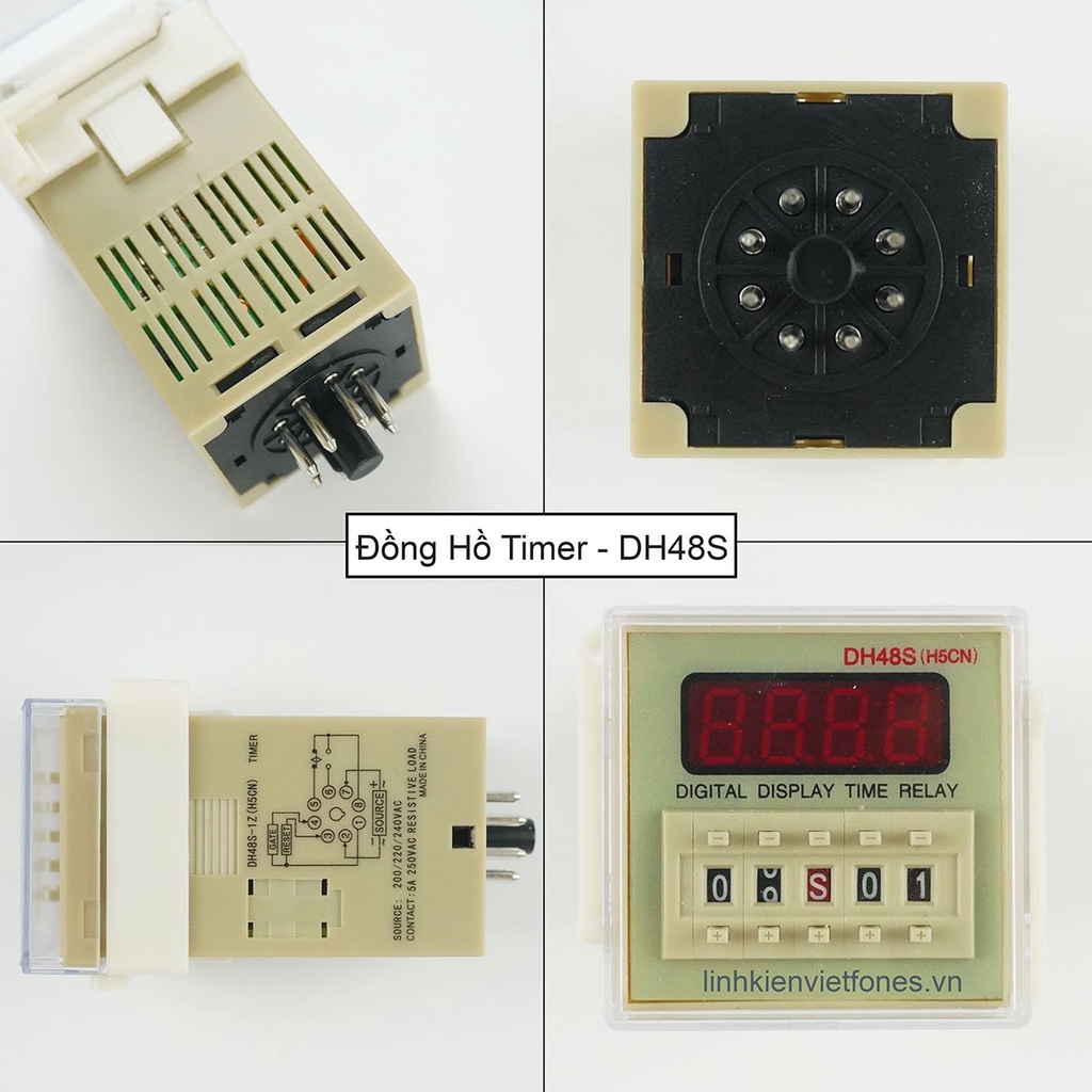 ĐỒNG HỒ TIMER - RƠ LE THỜI GIAN DH48S