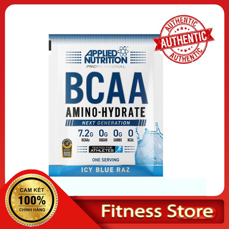 Gói Dùng Thử Bcaa Amino Hydrate (Sample) 14g - Applied Nutrition (1 lần dùng) Phục Hồi Hỗ Trợ Phát Triển Cơ Bắp, Thể Lực
