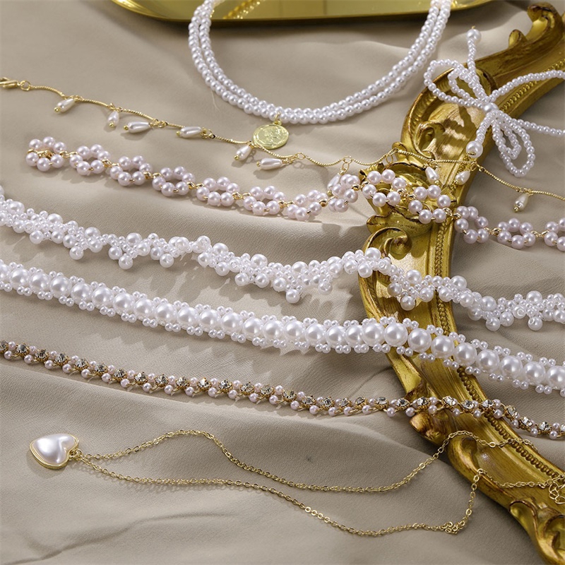 Dây chuyền đính ngọc trai giả thanh lịch cho nữ | BigBuy360 - bigbuy360.vn