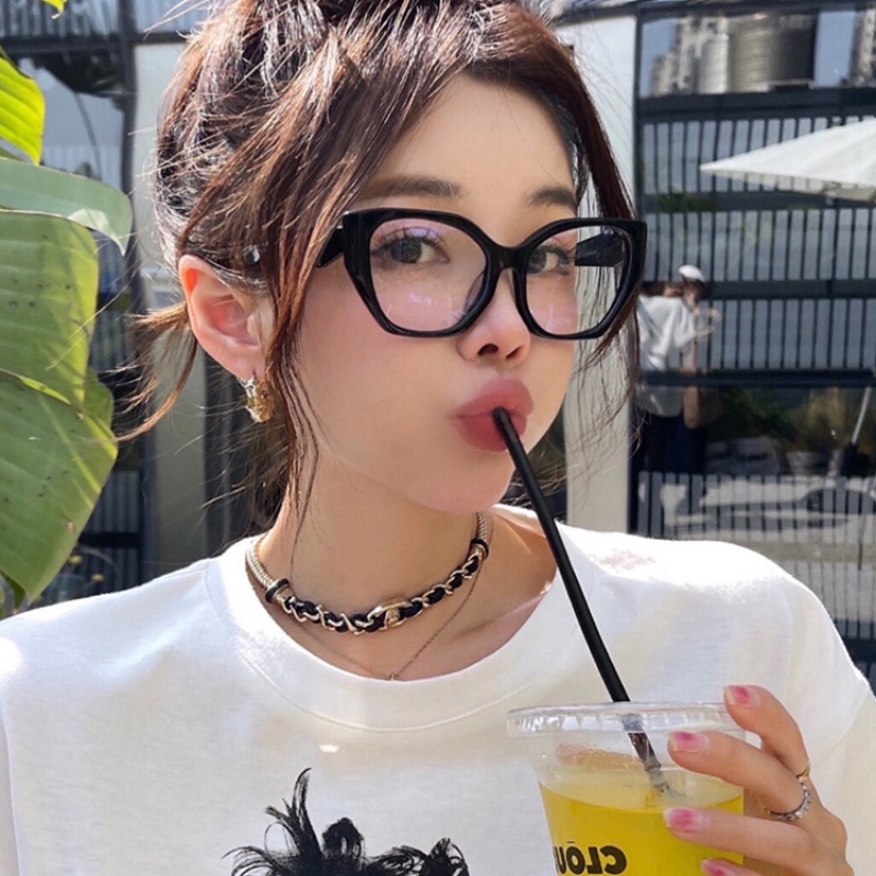(JIUERBA) Kính Mát Mắt Mèo Chống Ánh Sáng Xanh Thiết Kế Thời Trang Phương Tây Cao Cấp