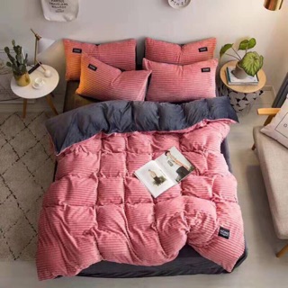 Bộ chăn ga gối Nỉ Nhung Tăm-nhiều mẫu