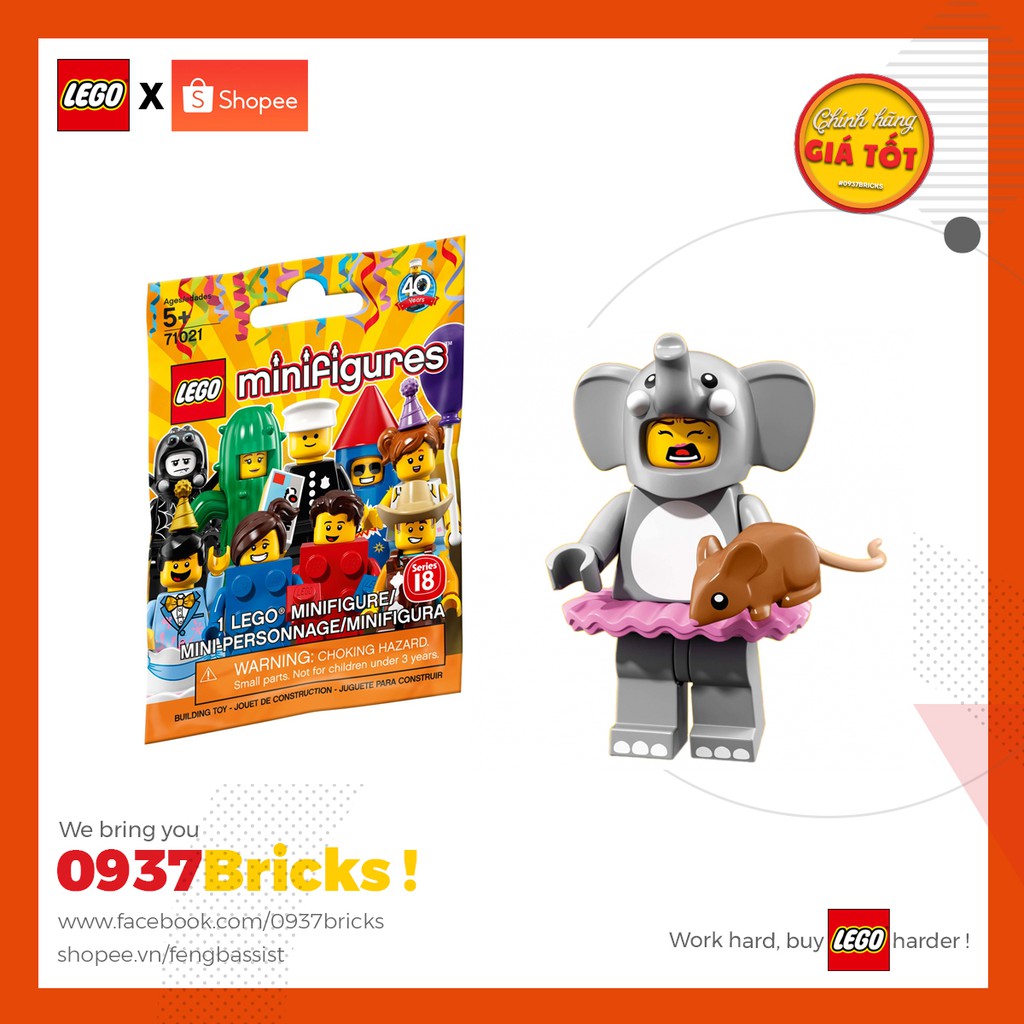 LEGO 71025 Series 18 - Nhân vật Cô nàng Voi