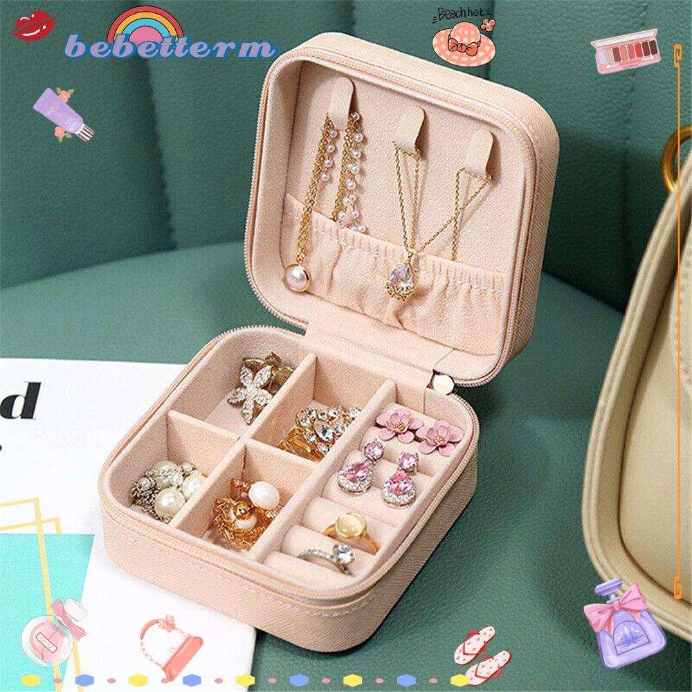 Hộp Đựng Trang Sức Bằng Da Nhiều Màu Sang Trọng