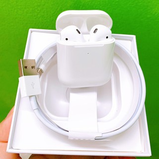 Tai Nghe Bluetooth Iphone Airpods 2 Cảm Ứng Đa Điểm, Airpods 2 chip Jerry (Định Vị - Đổi Tên - Sạc Không Dây)