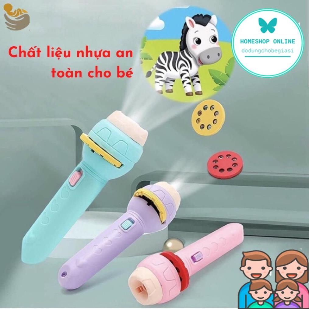 Đèn Pin Chiếu Hình 3D, Đèn Vẽ Thông Minh Có Nhiều Hình Động Vật Ngộ Nghĩnh Sắc Nét Cho Bé Shop Mẹ Mốc