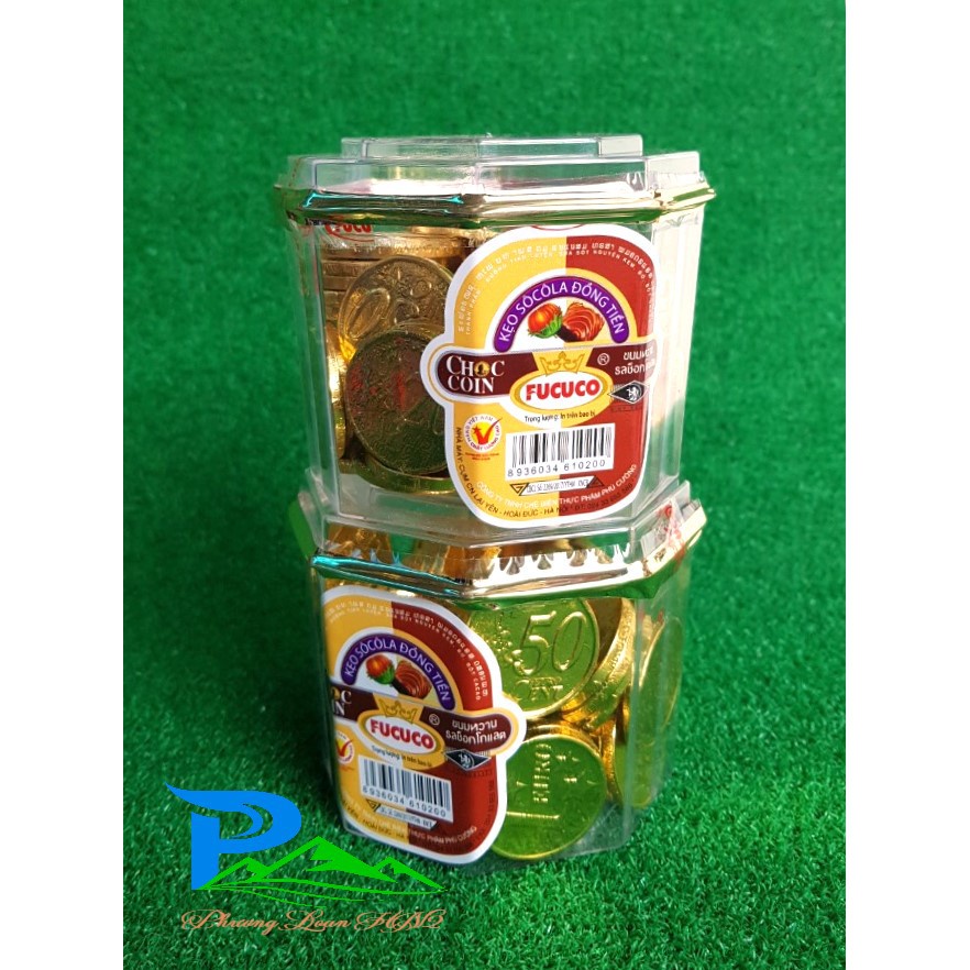COMBO 5 HỘP KẸO SOCOLA ĐỒNG TIỀN - hộp 210gr