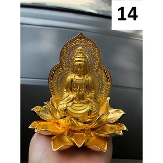 Tượng phật bà QUAN ÂM 2 mặt ( tặng kèm nước hoa xe)