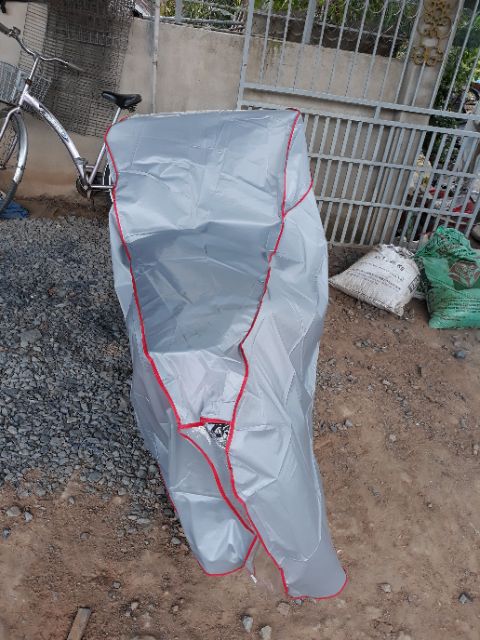 Bạc phủ xe 2 bánh  màu xanh