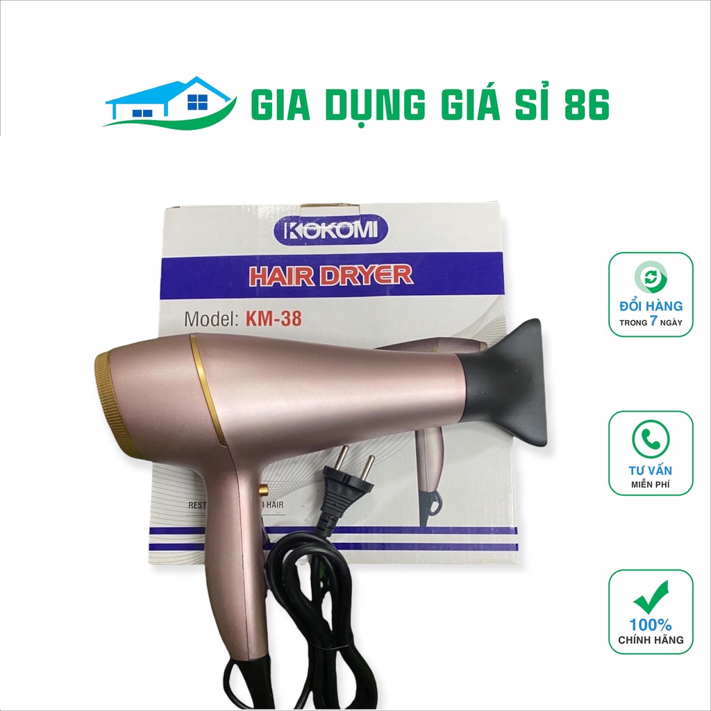 MÁY SẤY TÓC KOKOMI CÔNG SUẤT 3000w KM-38 có ánh sáng xanh