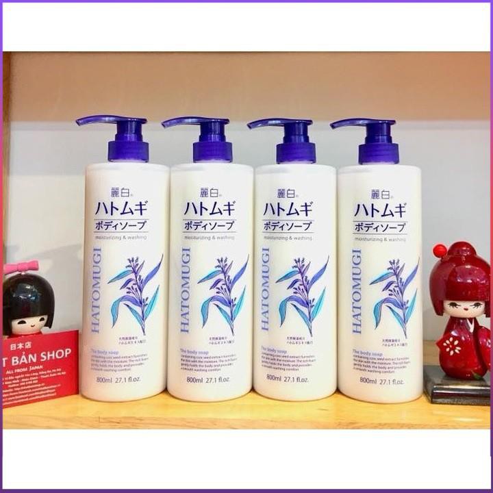 Combo Sữa Tắm Ý Dĩ Trắng Da 800ml Và Sữa Rửa Mặt Dưỡng Ẩm Làm Mềm Da 160ml HATOMUGI Facial Whip | BigBuy360 - bigbuy360.vn