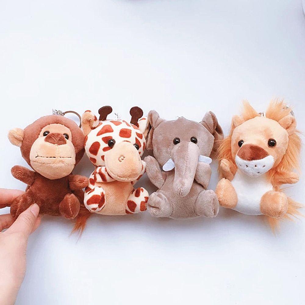 Lilyes Móc Khóa Búp Bê Nhồi Bông Hoạt Hình Jungle Brother Voi Hổ Đồ Chơi