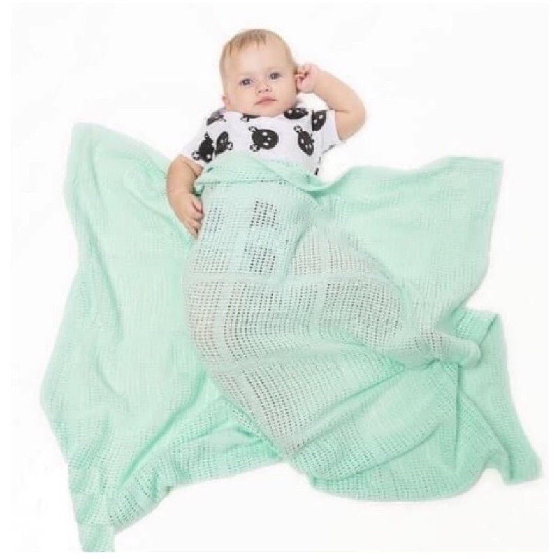 Chăn lưới mama papa xuất Anh cho bé kích thước 105x150cm