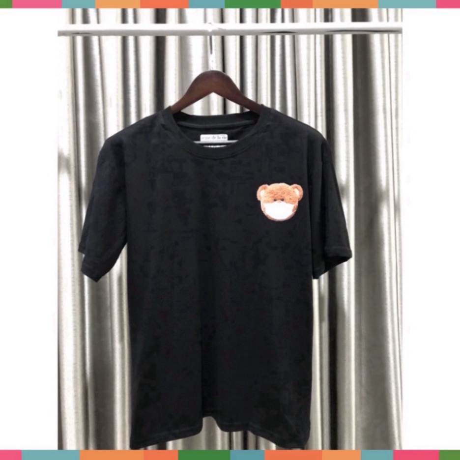 Áo thun ADLV GẤU TEDDY, kiểu dáng unisex, cotton dày dặn, cộc tay cổ tròn trend hè 2022 | BigBuy360 - bigbuy360.vn