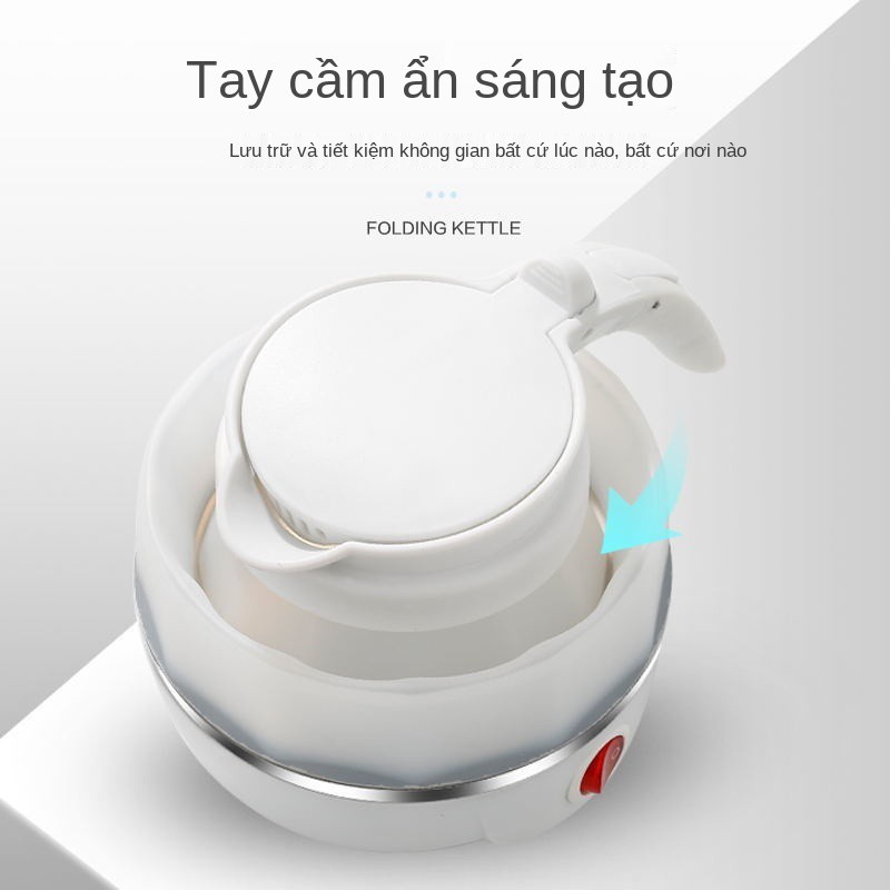 Bộ lưu trữ có thể gập lại ấm đun nước điện di động mini cho gia đình nhỏ du lịch tự ngắt