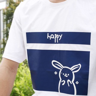 Áo thun Unisex nam nữ thỏ hồng thỏ xanh R04 cotton form chuẩn đẹp cá tính