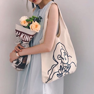 Túi vải canvas hình cô gái