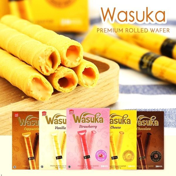 Bánh Ống Quế Siêu Thơm Ngon Wasuka Premium Rolled Wafer 240g