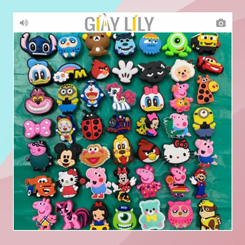 sticker / jibitz gắn dép crocs , dép cá sấu,sục