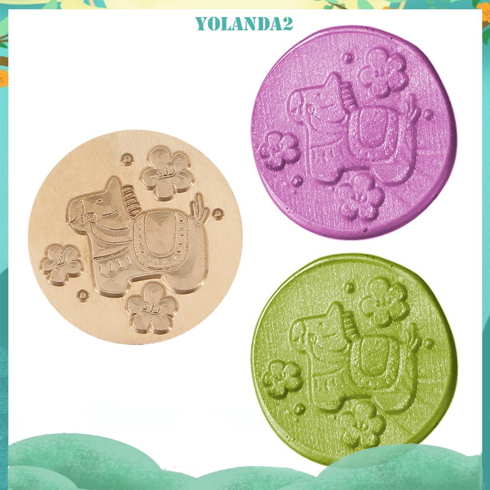 Đầu Con Dấu Sáp 25mm Đầu Tròn Bằng Đồng Trang Trí Thiệp Mời