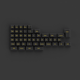 Set keycap AKKO Black&Gold (ABS Double-Shot/SA-Leveled profile/195 nút)