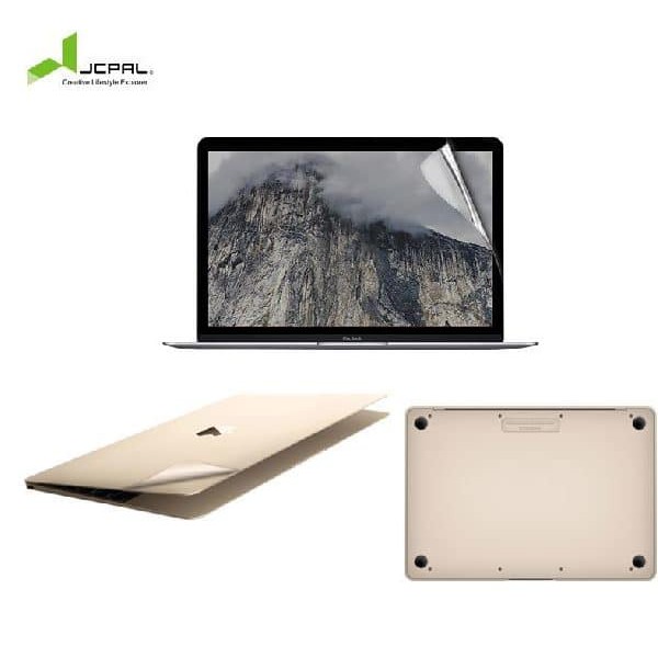 Bộ dán JCPAL 5in1 cho Macbook Air 13&quot;(2018-2021) , MacBook Air M1  model A1932, A2179 , A2337