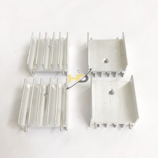 [COMBO 5 CÁI] Tản Nhiệt Nhôm TDA7294/L298 25x24x16mm Trắng 2 Kim