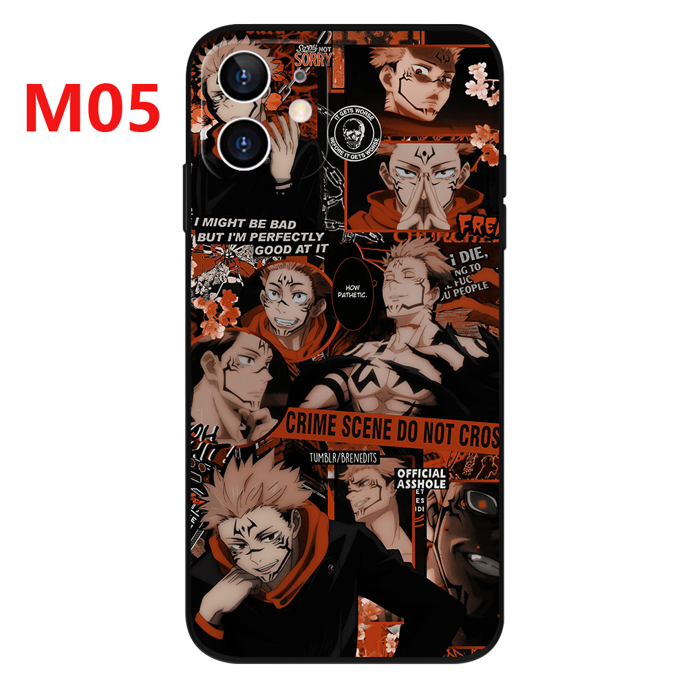 Ốp Điện Thoại Hình Jujutsu Kaisen Cho Iphone 6/6s PIus 7/8/SE 2020 7/8PIus X XS XR XSMAX 11 12 13 proMax